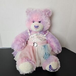 Build a Bear Workshop Retired 2010 Pink All Seasons Spring Butterfly Bear